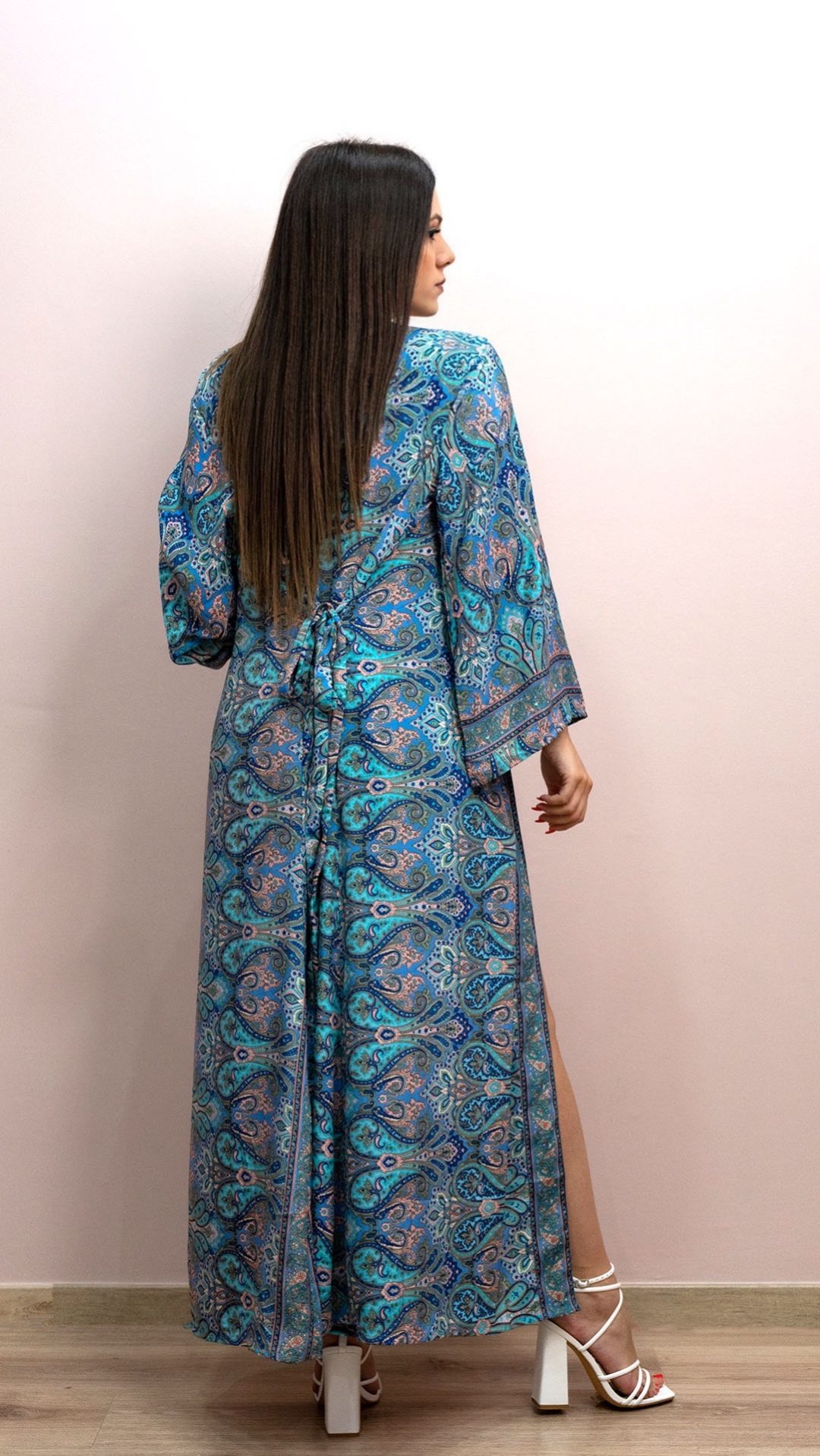 Light blue summer breeze kimono